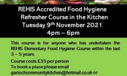 Refresher Food Hygiene Course Nov 2021